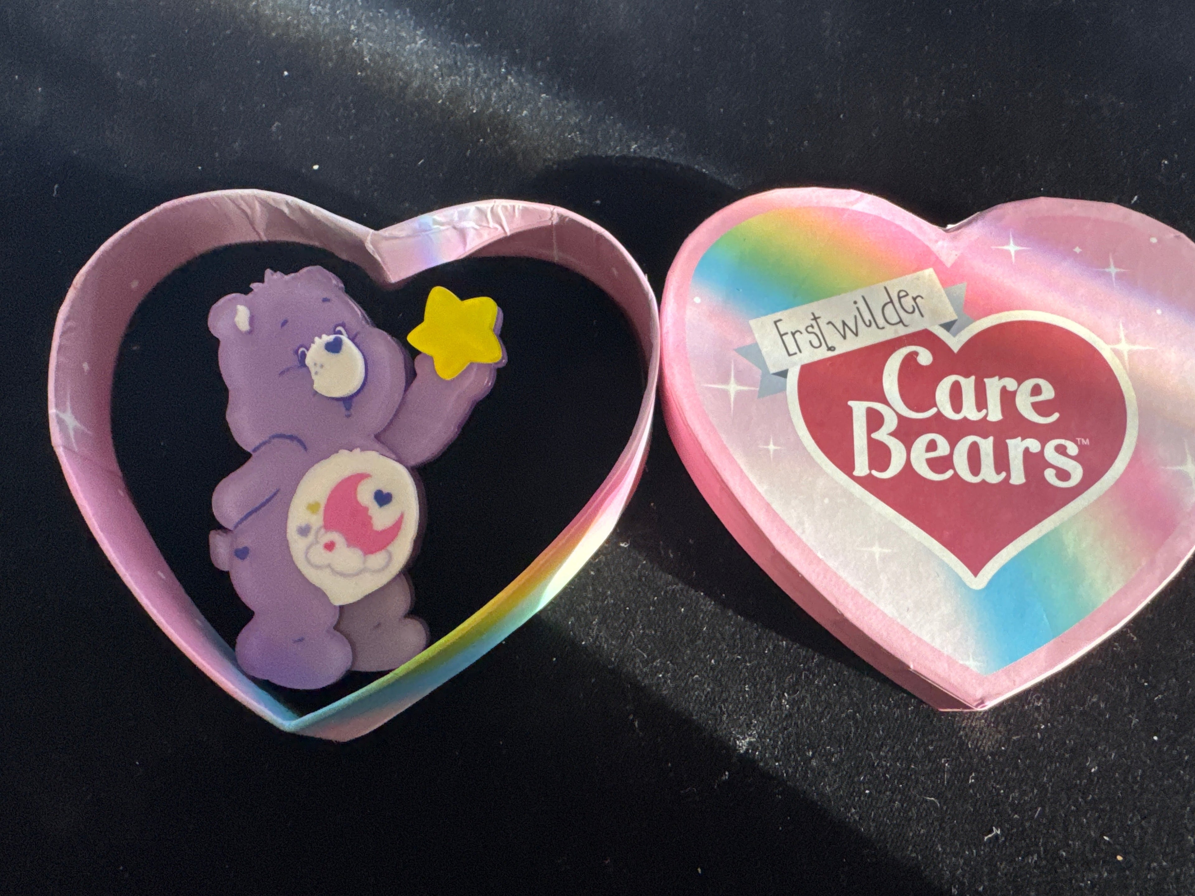 ERSTWILDER  CARE BEARS -SWEET DREAMS BEAR -RESIN BROOCH