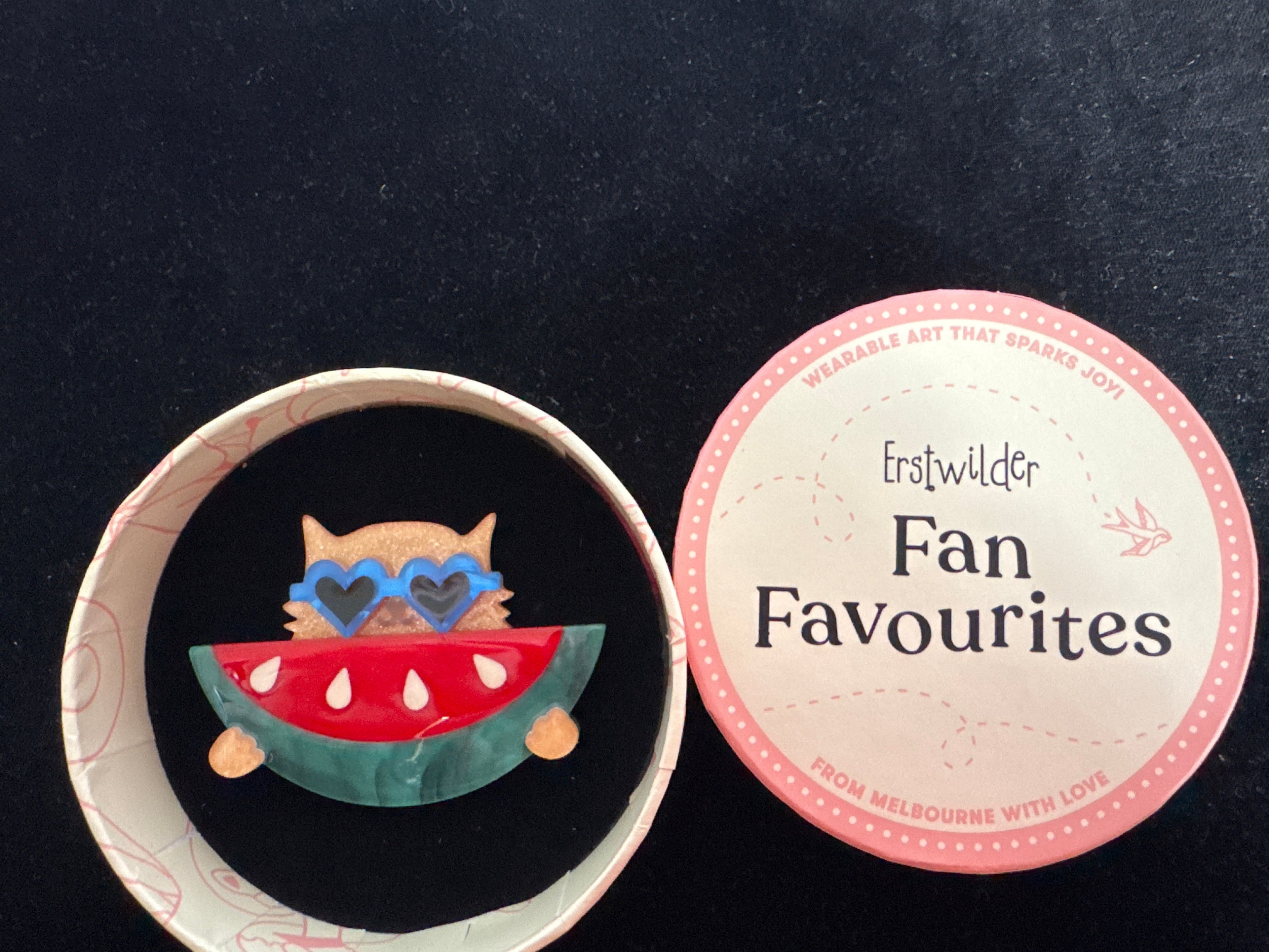ERSTWILDER FAN FAVOURITES- SUNNIES AND SEEDS -  RESIN BROOCH