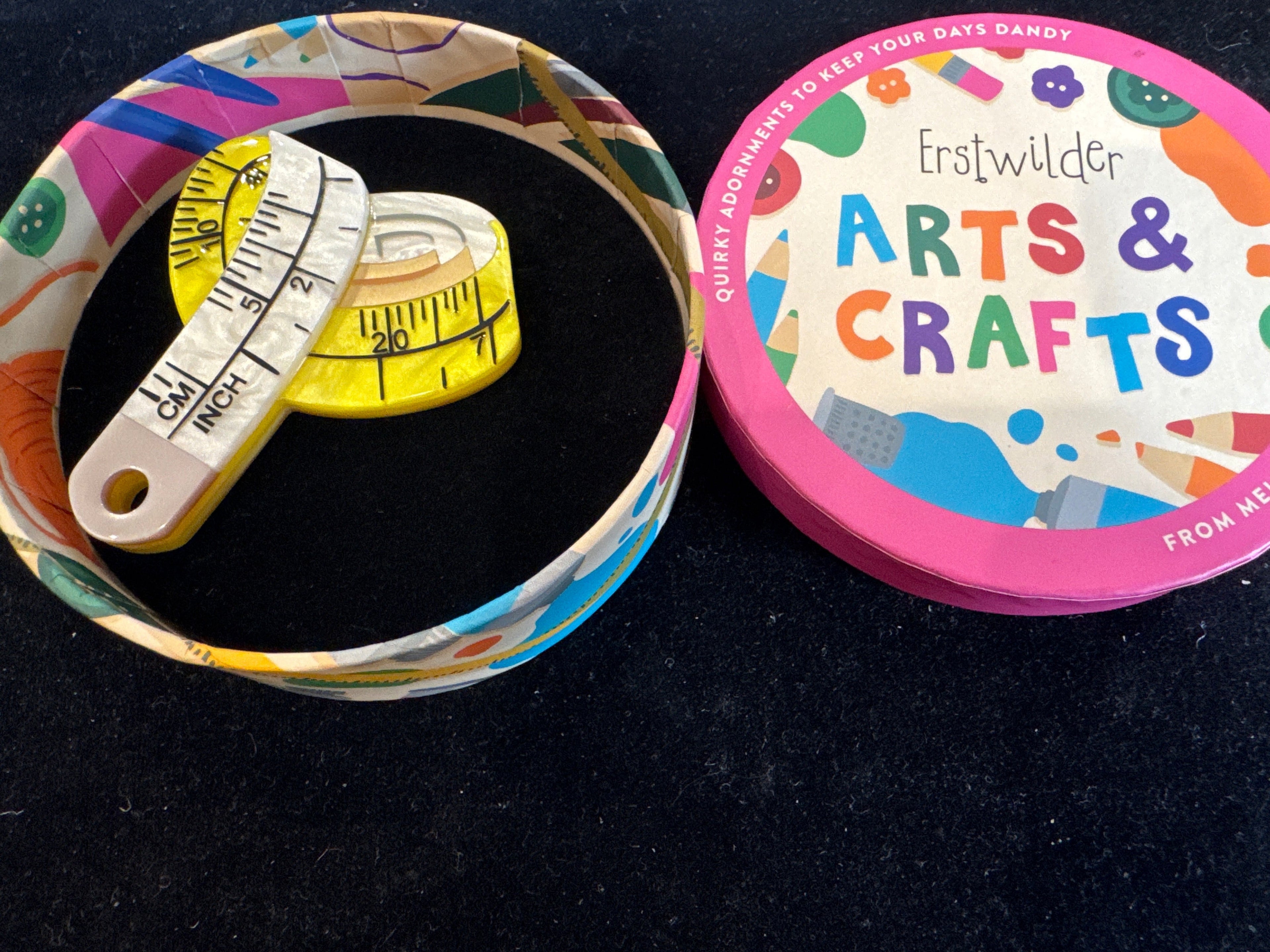ERSTWILDER  ARTS & CRAFTS-MEASURED UP- RESIN BROOCH RETIRED