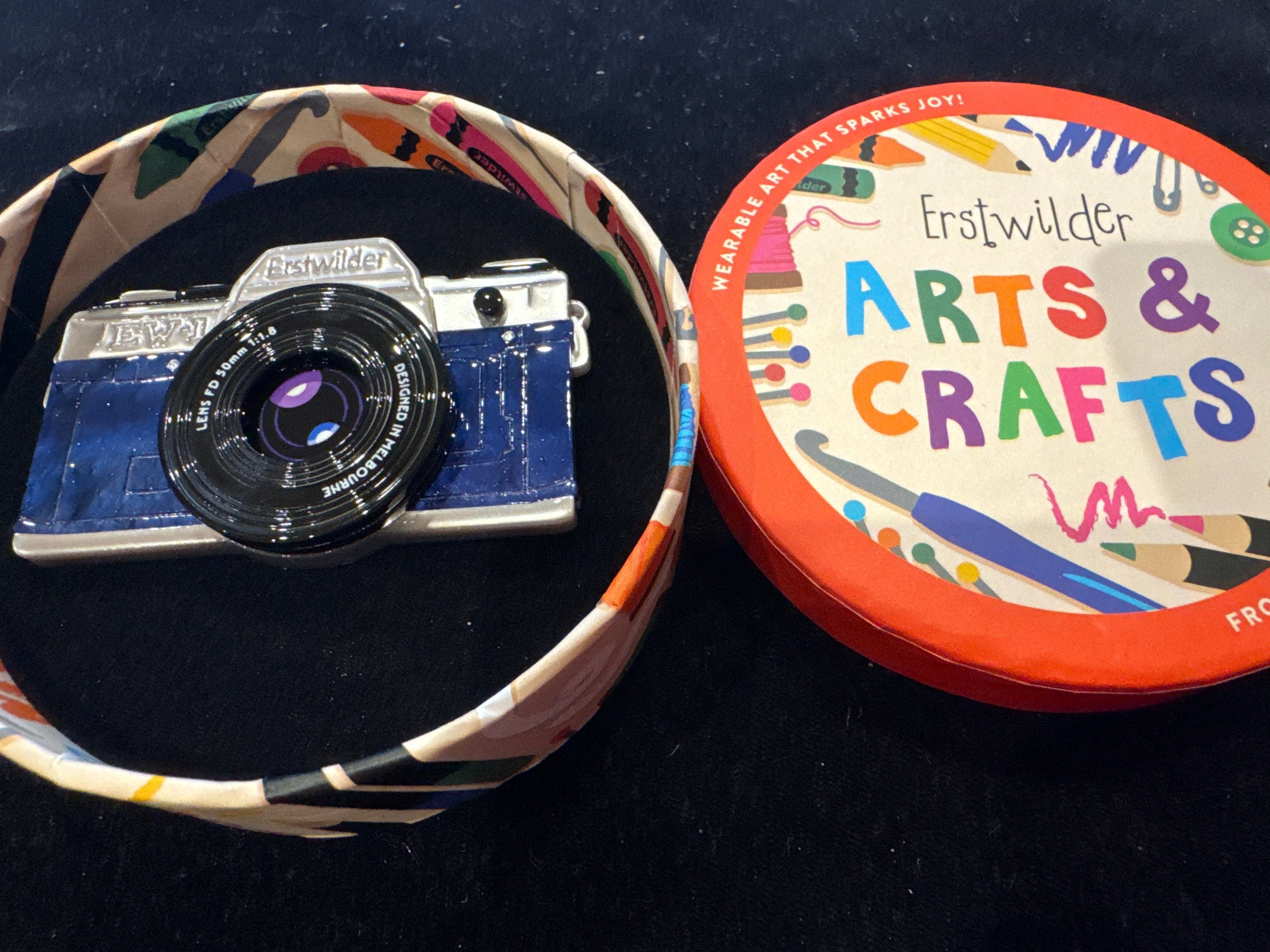 ERSTWILDER  ARTS & CRAFTS 2- PICTURE PERFECT- RESIN BROOCH