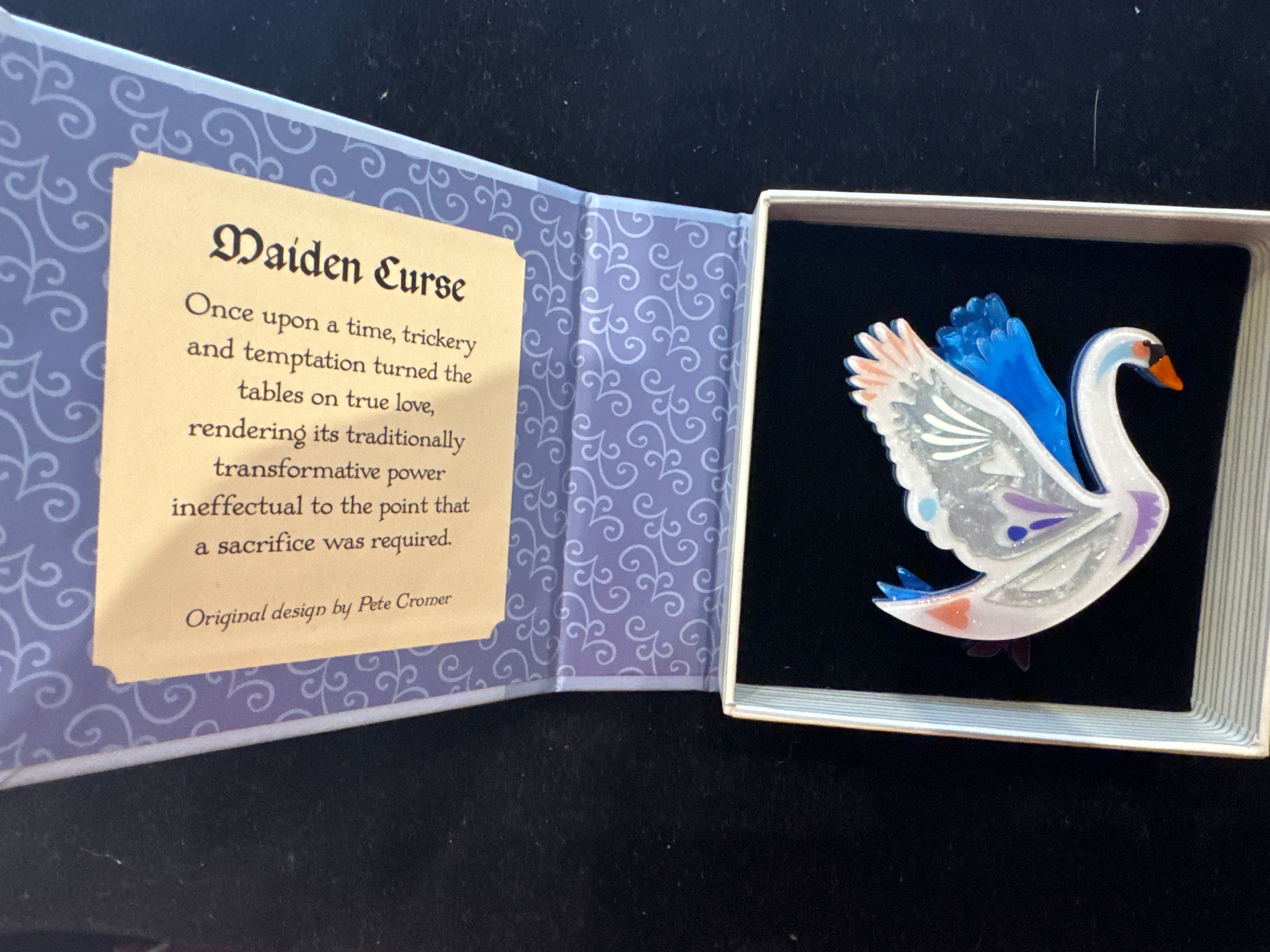 ERSTWILDER PETE CROMER FAIRY TALES - MAIDEN CURSE  -RESIN BROOCH