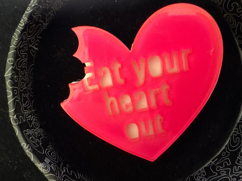 ERSTWILDER  GREASE- EAT YOUR HEART OUT- RESIN BROOCH RETIRED