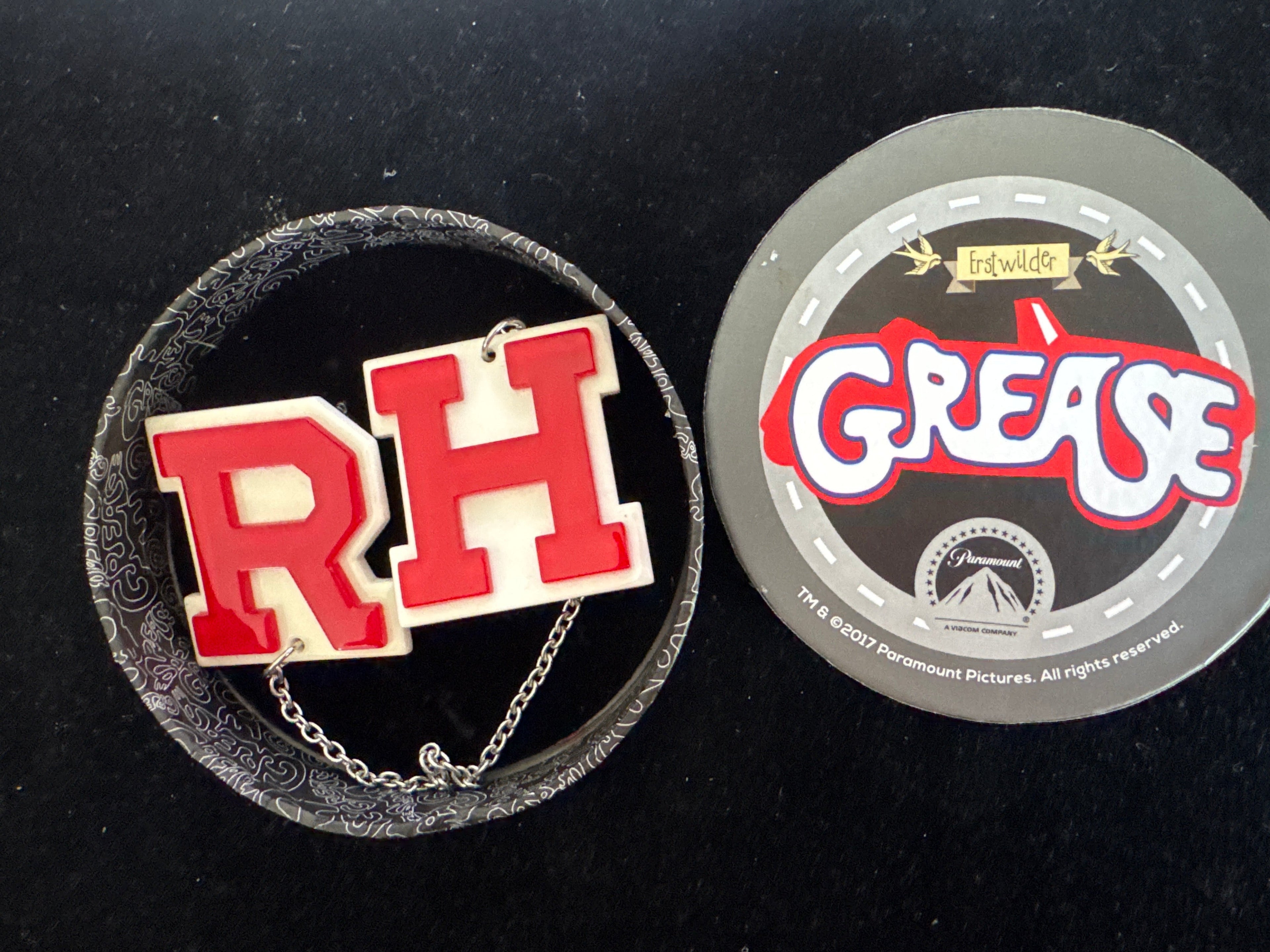 ERSTWILDER  GREASE- RYDELL HIGH- RESIN BROOCH RETIRED