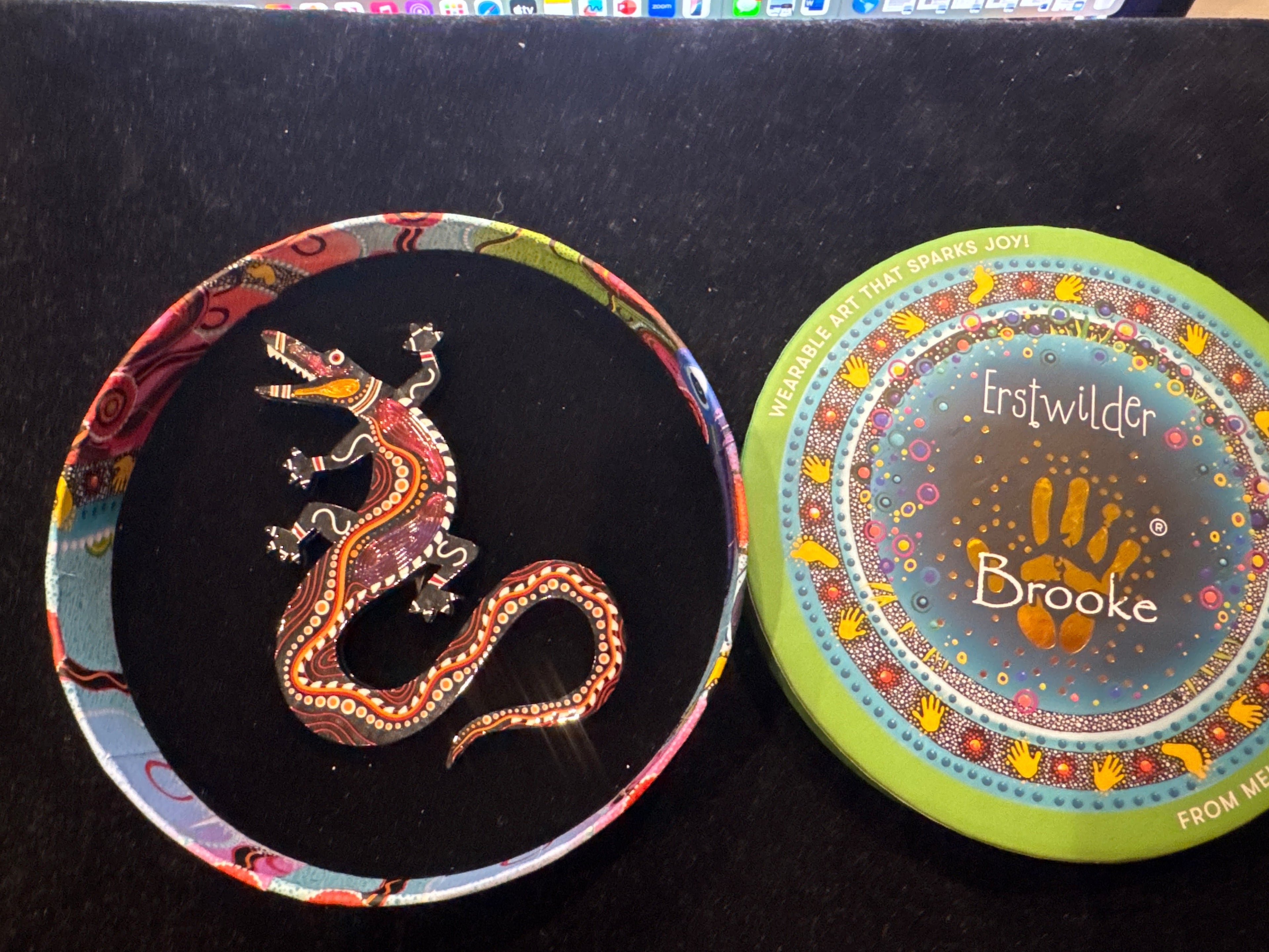ERSTWILDER BROOKE SUTTON - YURTU YURTU CROCODILE  -RESIN BROOCH