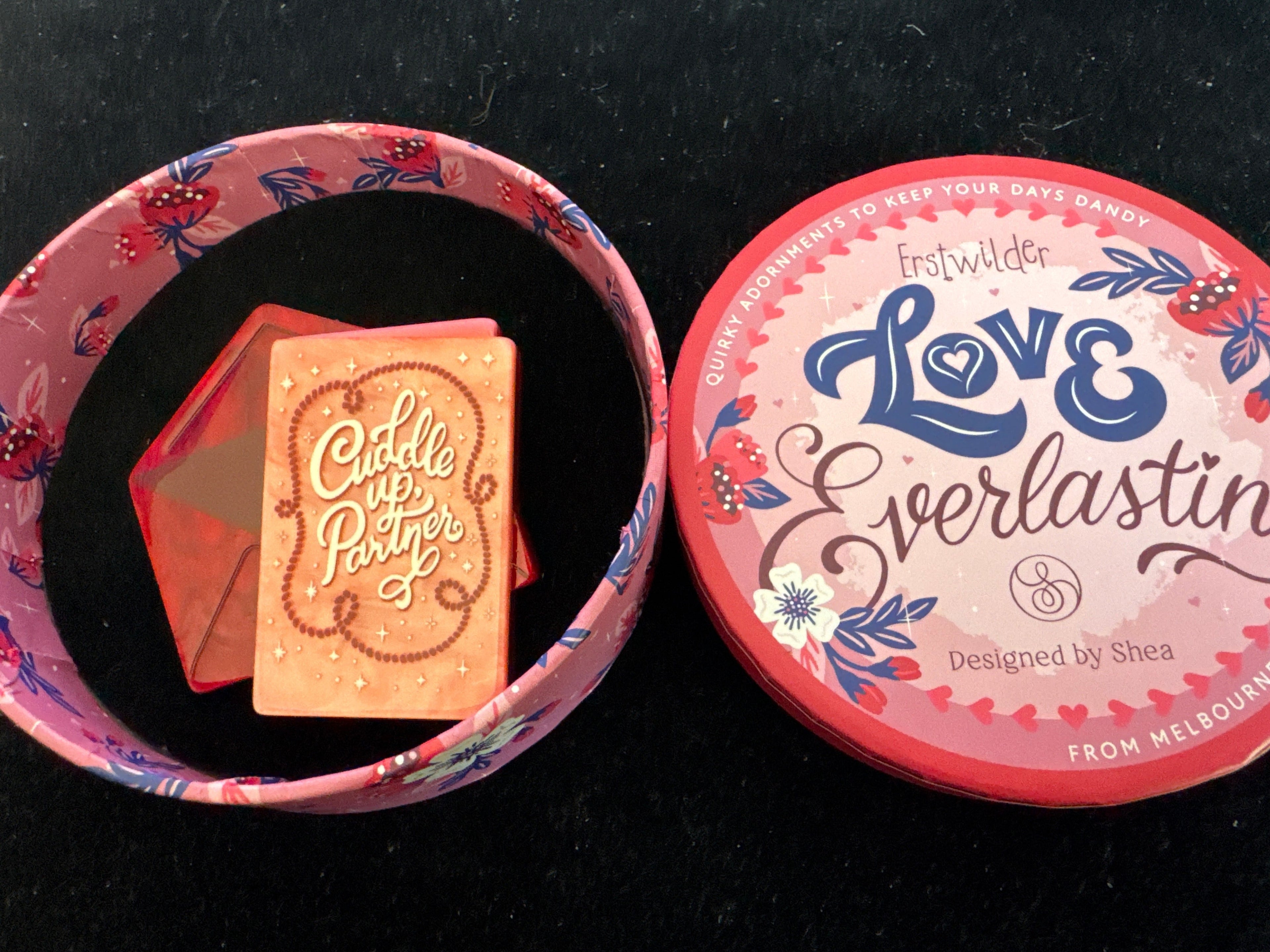 ERSTWILDER LOVE EVERLASTING- CUDDLE UP PARTNER - Resin Brooch