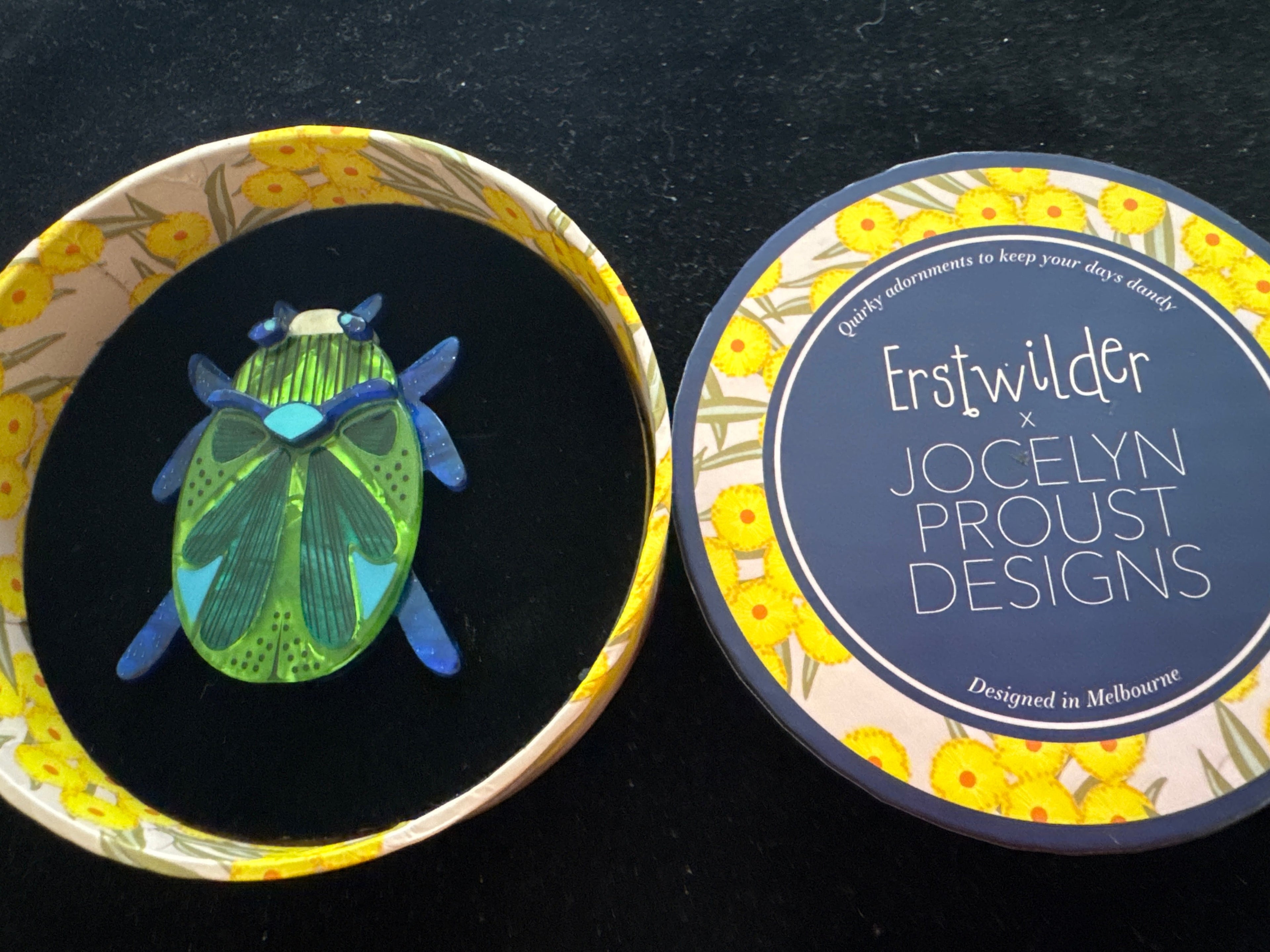 ERSTWILDER JOCELYN PROUST YELLOW - LUCK OF THE BEETLE - RETIRED
