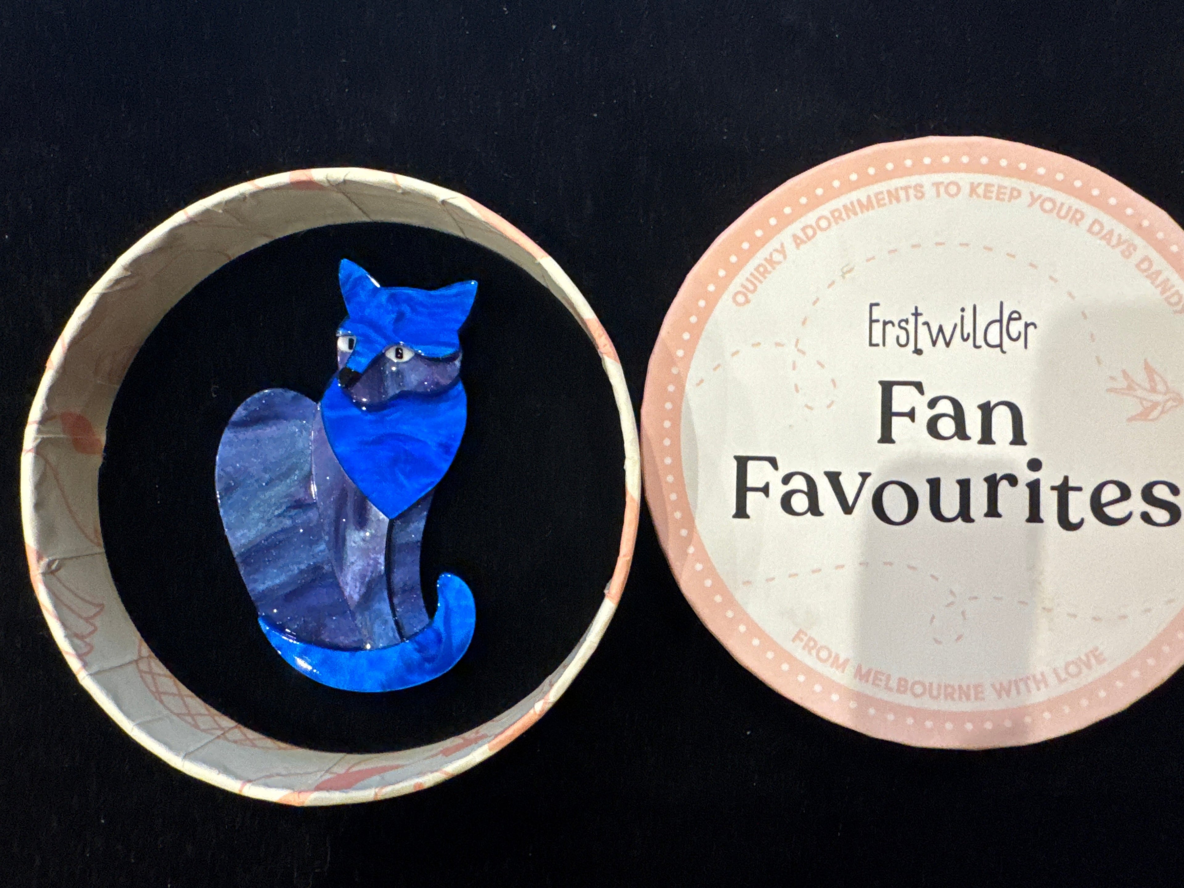 ERSTWILDER FAN FAVOURITES- CLAUDETTE -  RESIN BROOCH