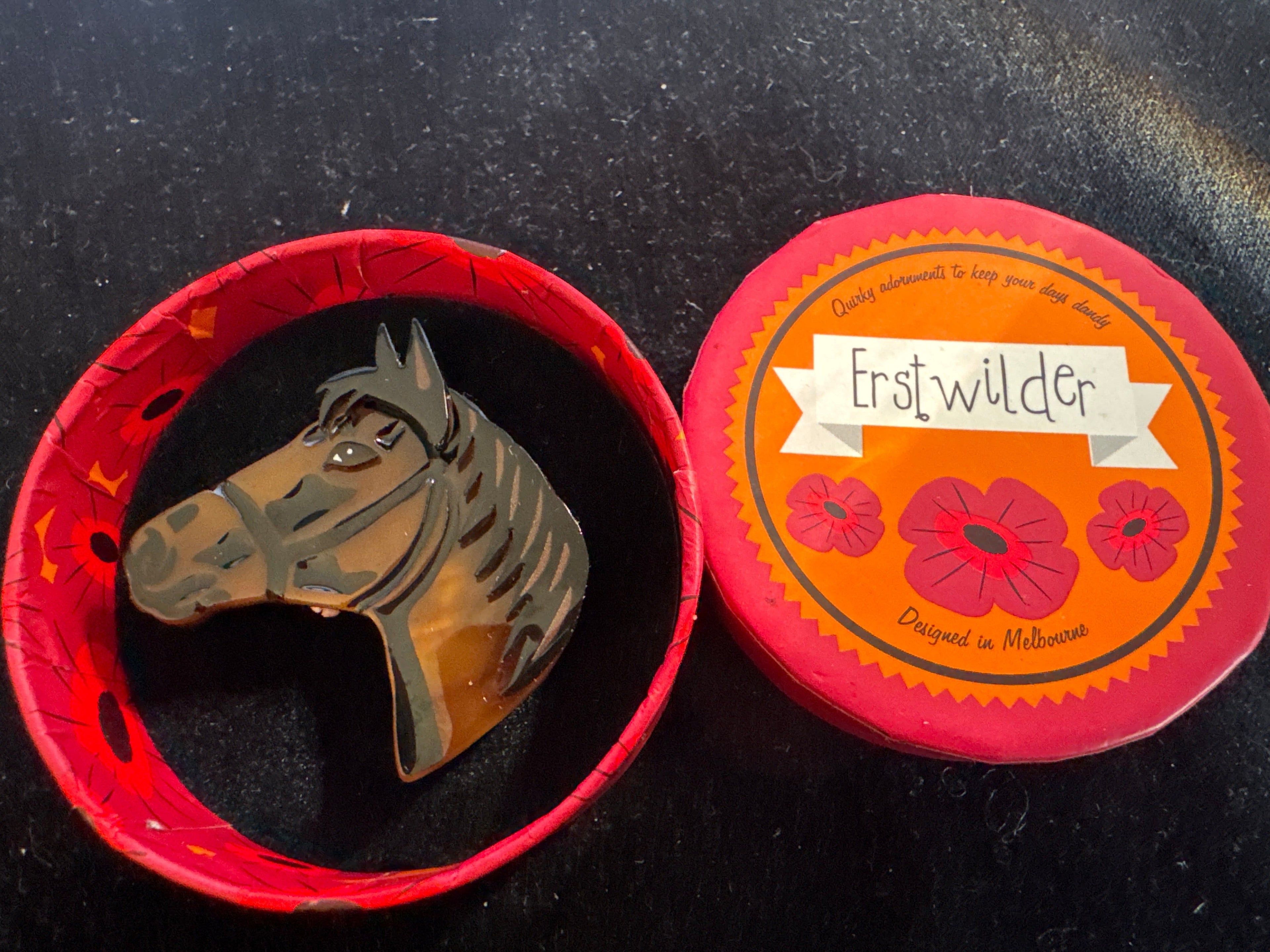 ERSTWILDER ANZAC WHALER- RESIN BROOCH
