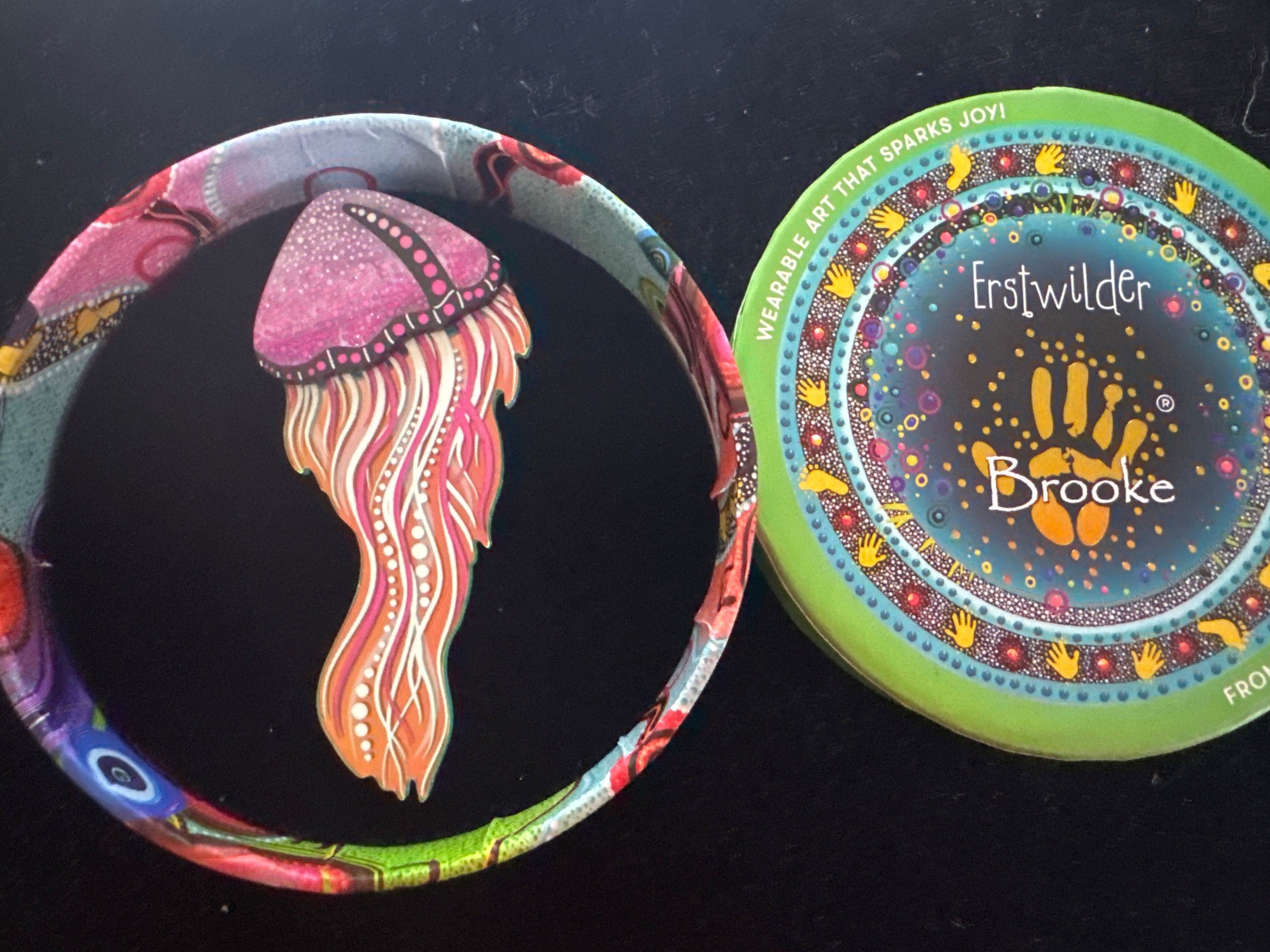 ERSTWILDER BROOKE SUTTON - WAKARRI JELLYFISH BROOCH- RESIN BROOCH