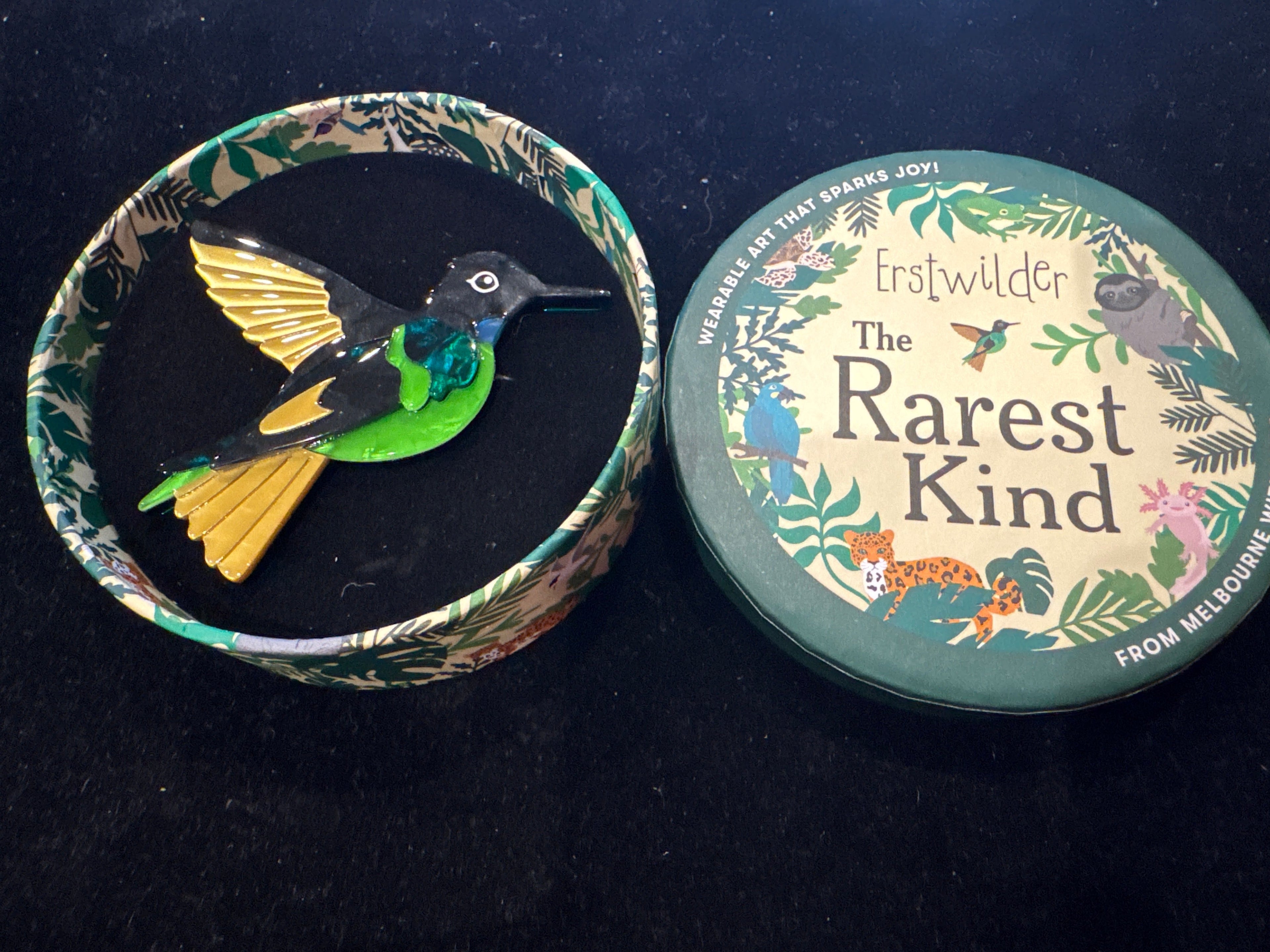 ERSTWILDER THE RAREST KIND -DUSKY STARFRONTLET - RESIN BROOCH
