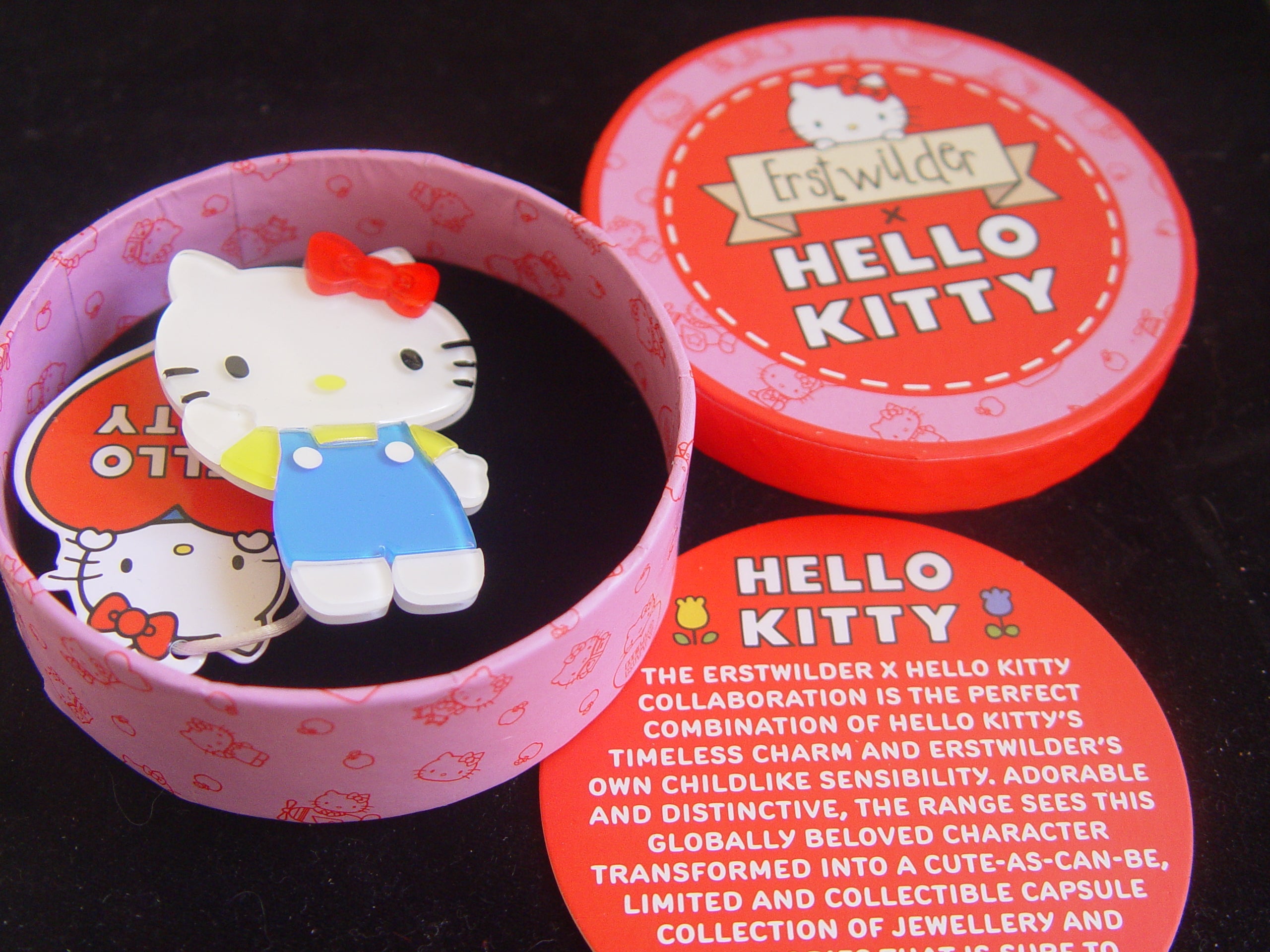 ERSTWILDER HELLO KITTY - MEET KITTY WHITE -  RESIN BROOCH