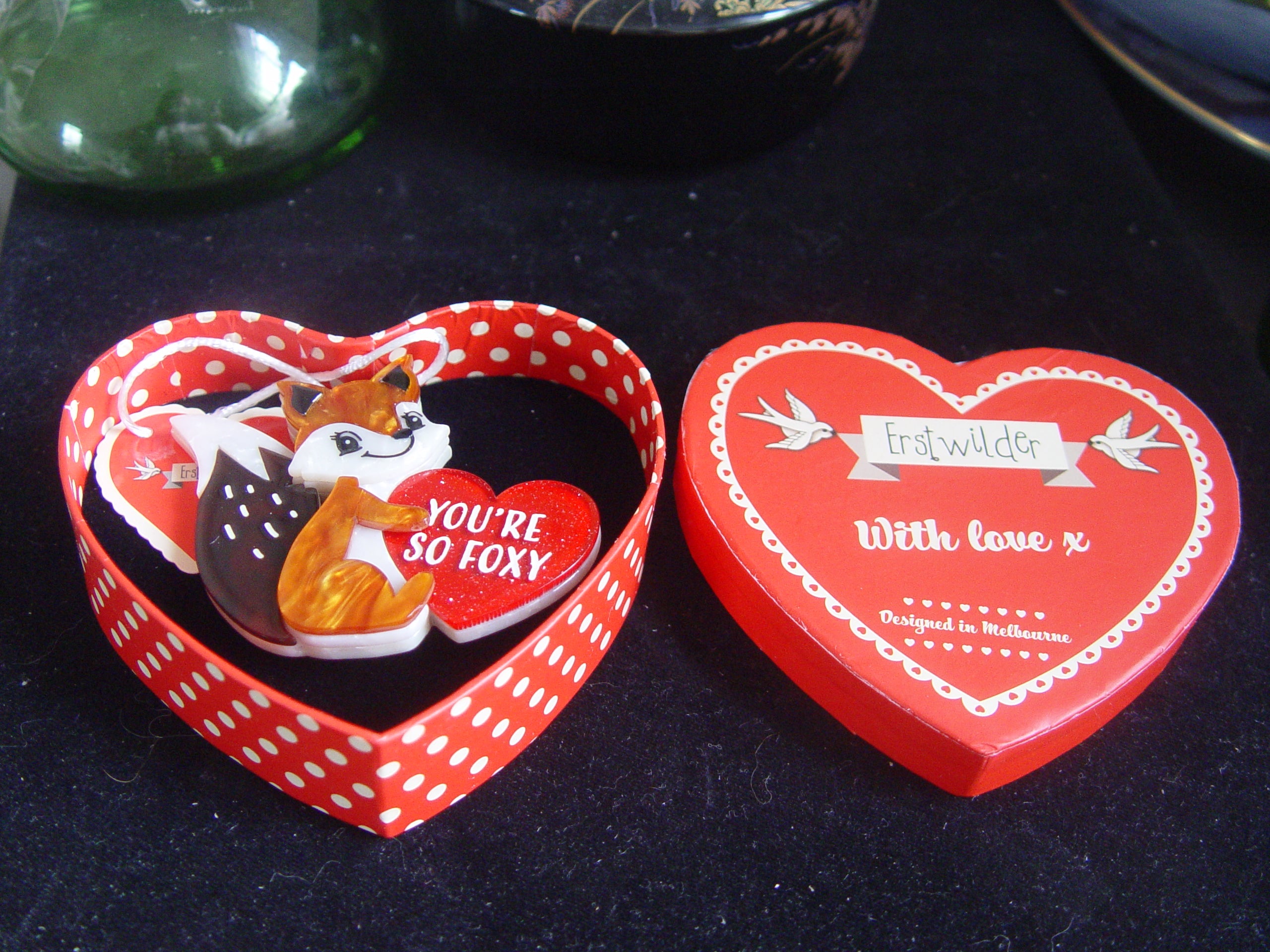 ERSTWILDER WITH LOVE- YOU'RE SO FOXY -  RESIN BROOCH