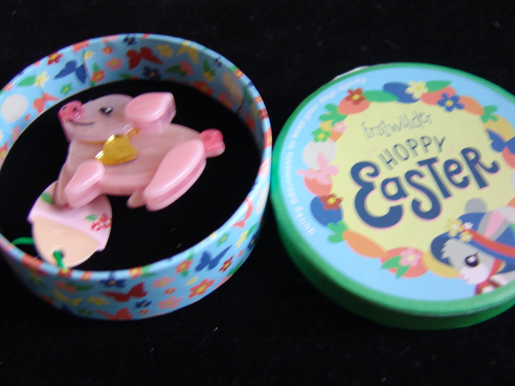 ERSTWILDER HOPPY EASTER - THAT'LL DO PIG -RESIN BROOCH