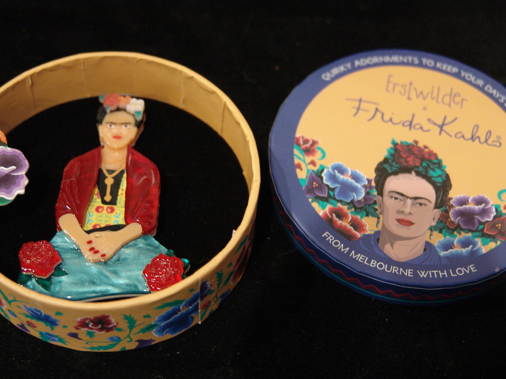 ERSTWILDER FRIDA KAHLO -THE ONE  FRIDA- RESIN BROOCH