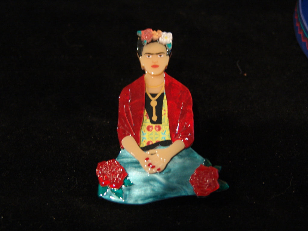 ERSTWILDER FRIDA KAHLO -THE ONE  FRIDA- RESIN BROOCH