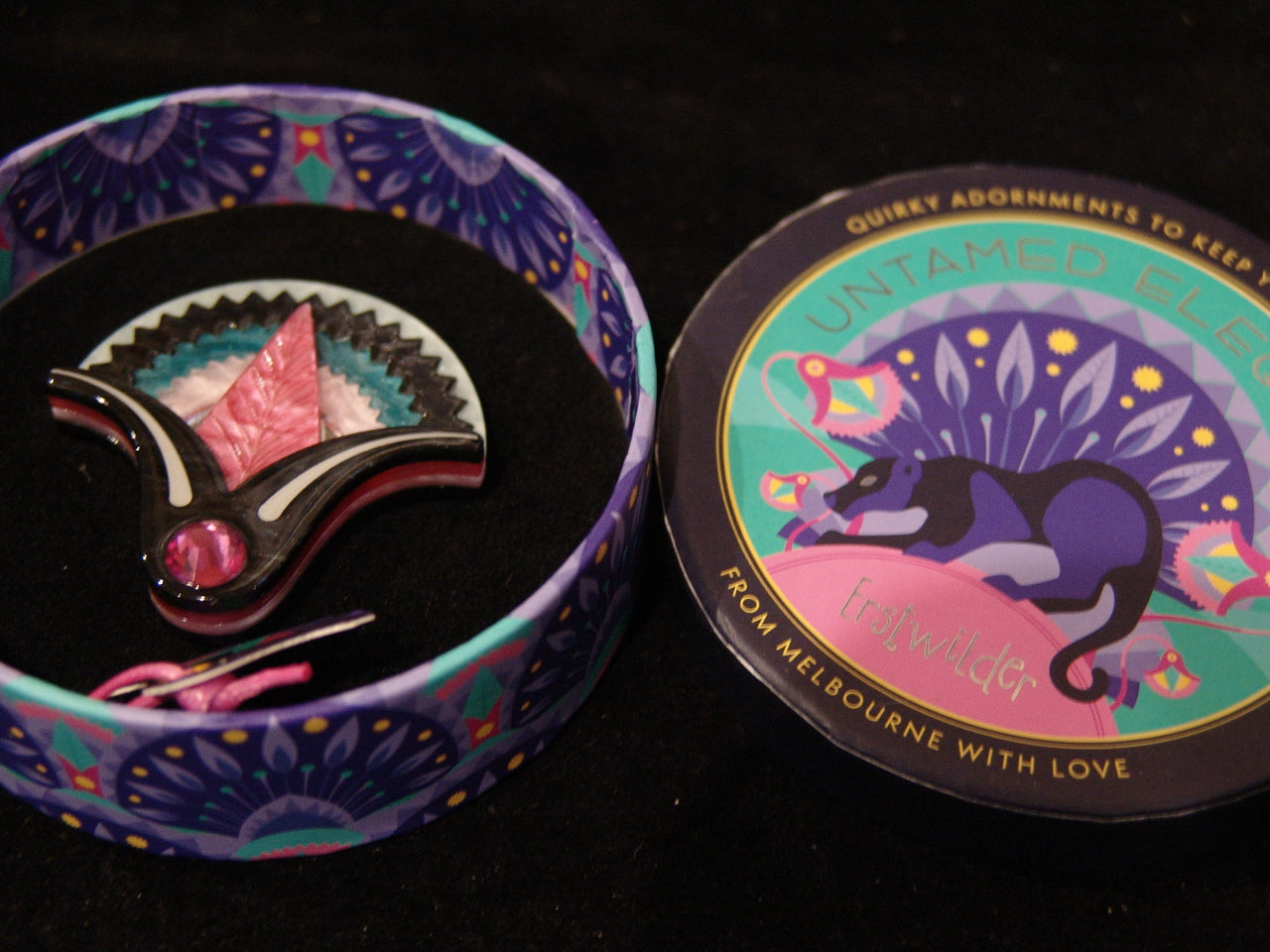 ERSTWILDER UNTAMED ELEGANCE-WHISPERS OF THE NILE -  RESIN BROOCH