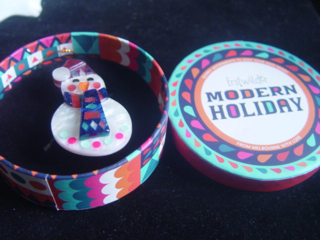 ERSTWILDER MODERN HOLIDAY - STAY FROSTY , SNOWMAN - RETIRED