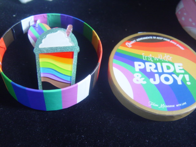 ERSTWILDER PRIDE & JOY- LOVE SHAKE BABY- RESIN BROOCH