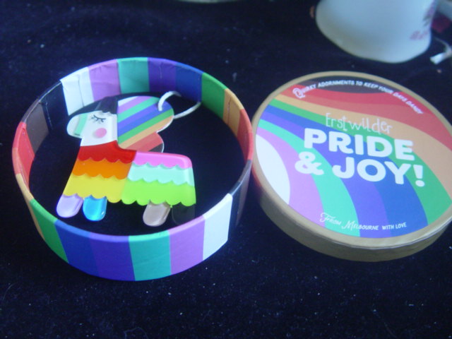 ERSTWILDER PRIDE & JOY- VIVA PRIDE PINATA- RESIN BROOCH