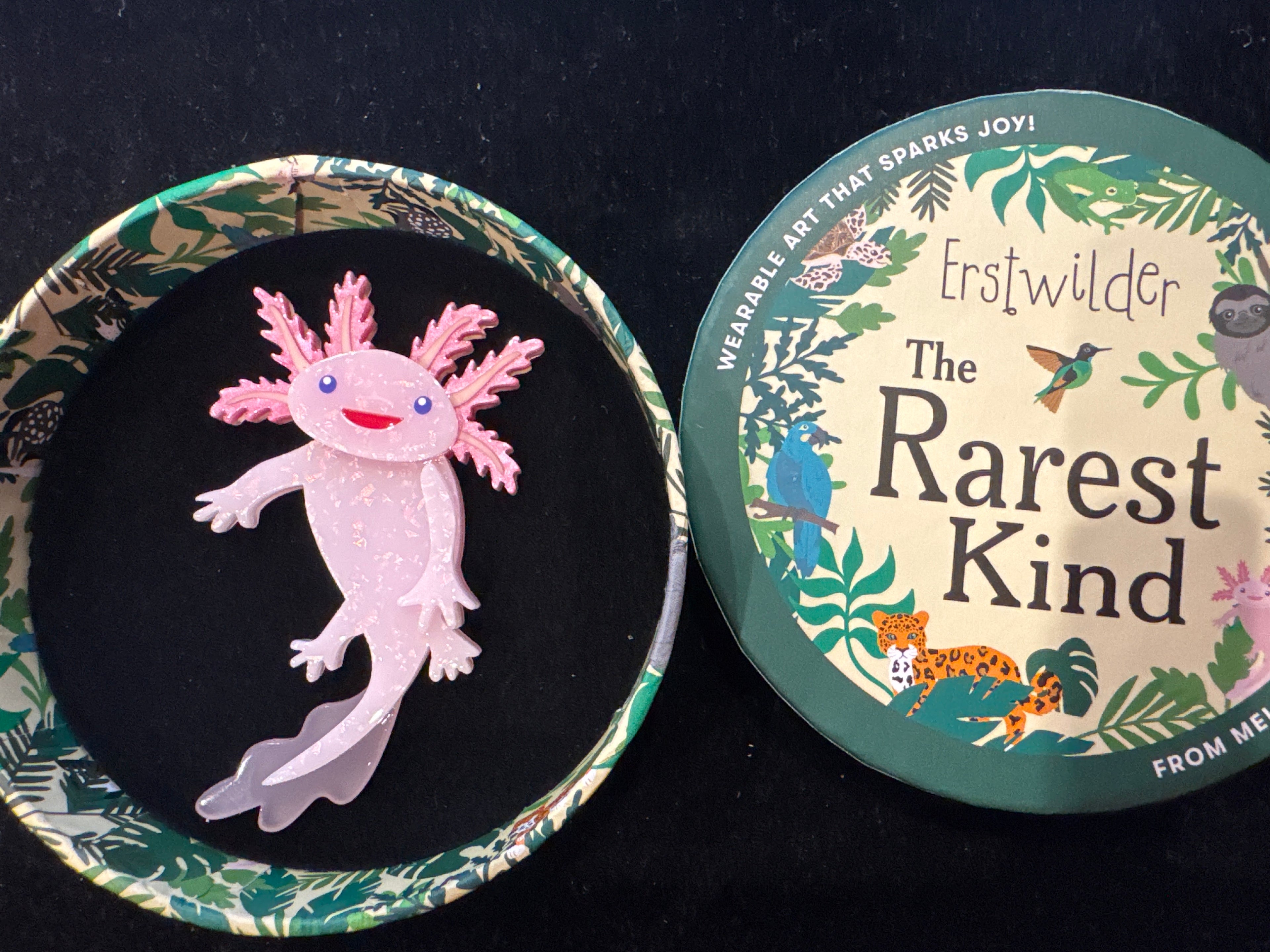 ERSTWILDER THE RAREST KIND -AXOLOTL - RESIN BROOCH
