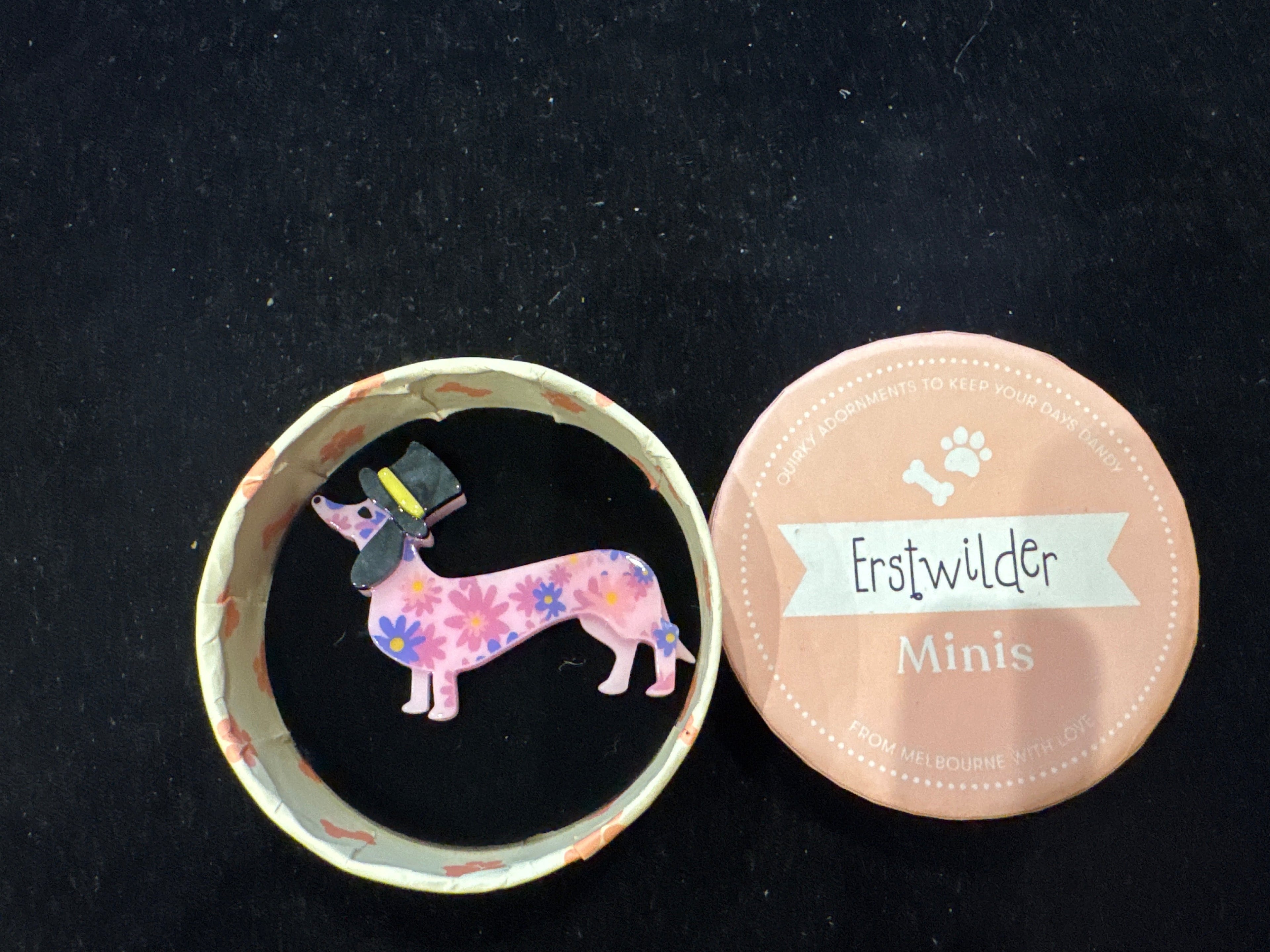 ERSTWILDER MINIS -DAPPER DACHSHUND- RETIRED