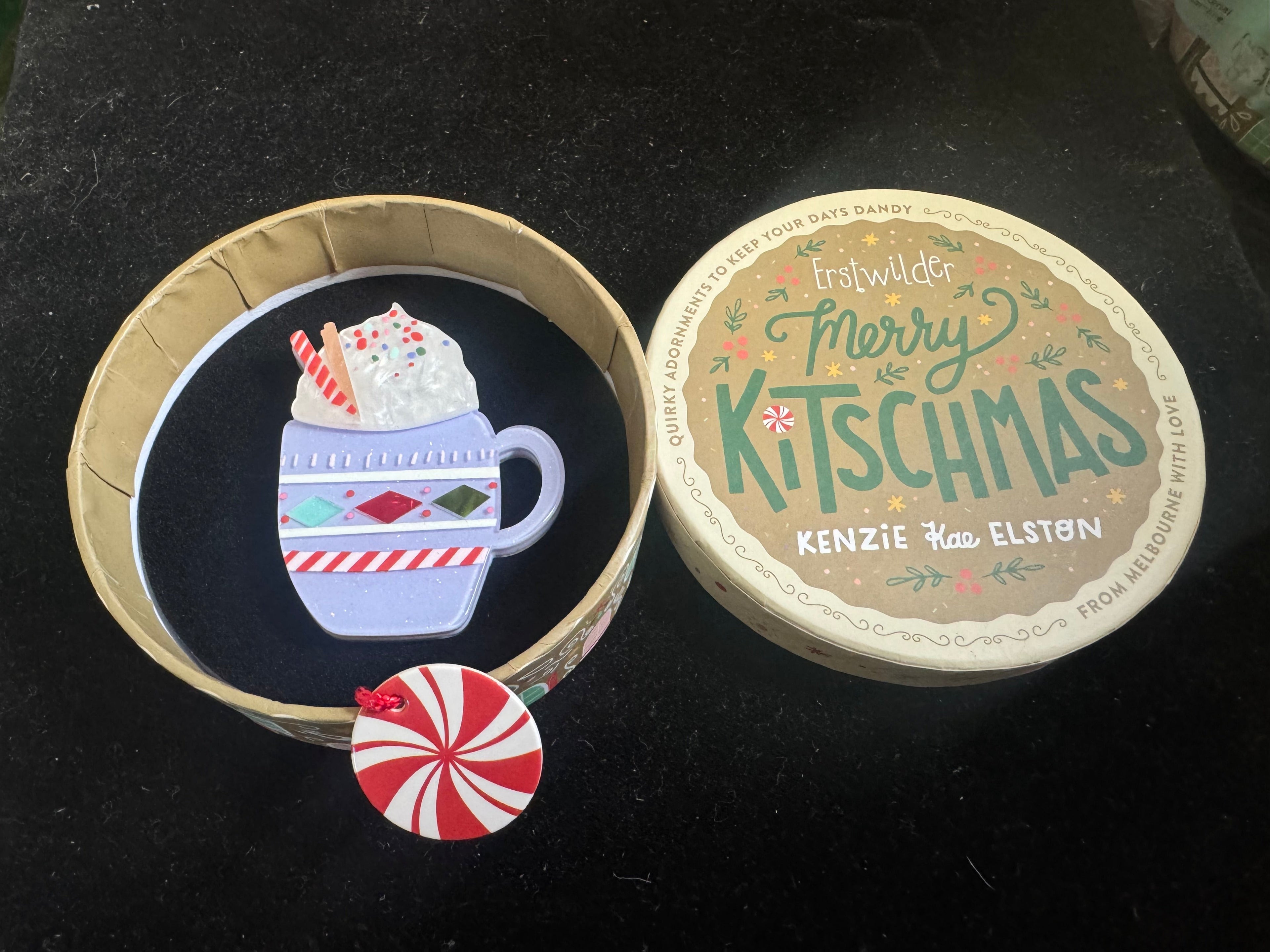 ERSTWILDER MERRY KITSCHMAS - CHRISTMAS COCOA -RETIRED