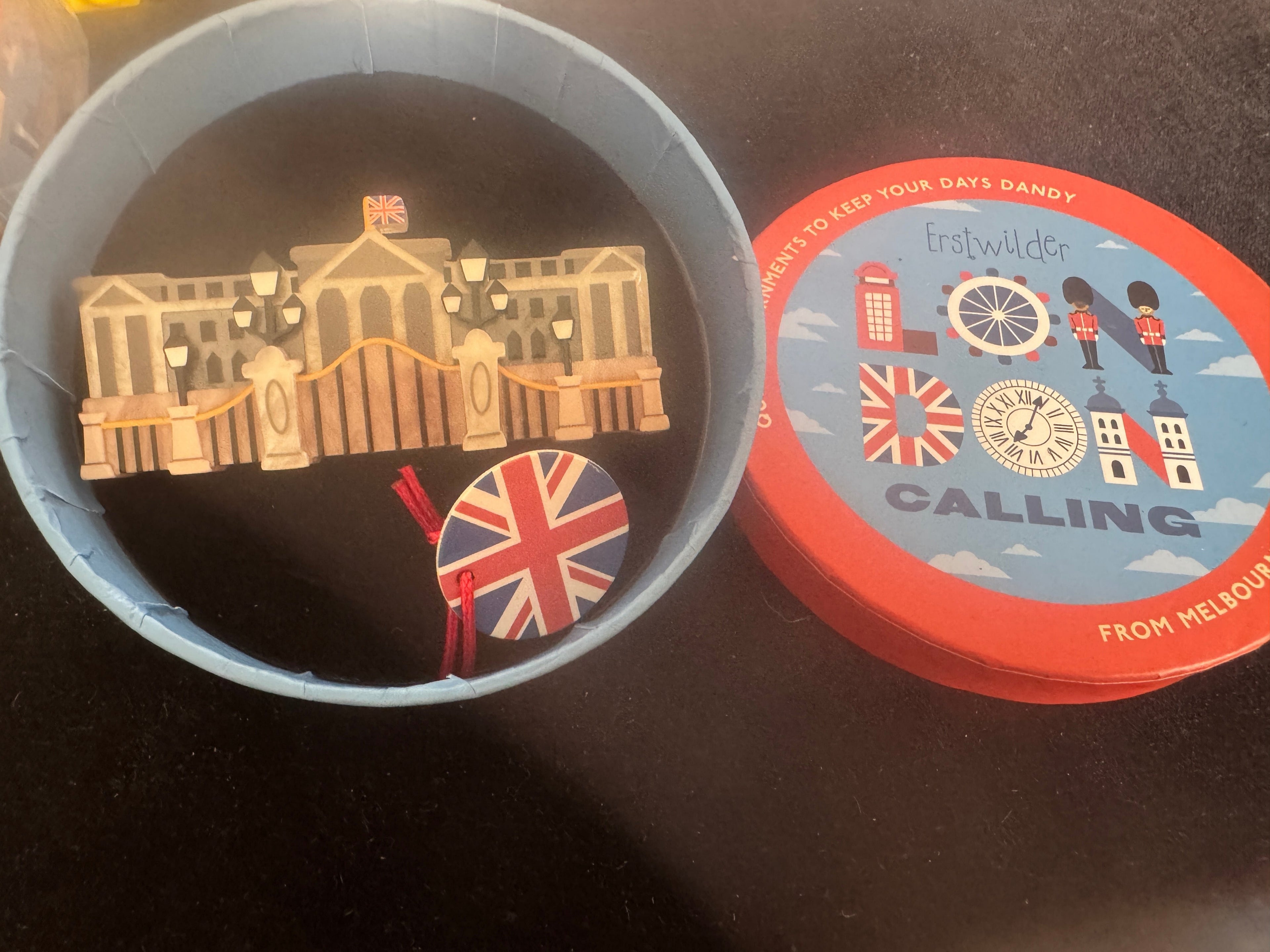 ERSTWILDER LONDON CALLING COLLECTION ROYAL RESIDENCE - Resin Brooch