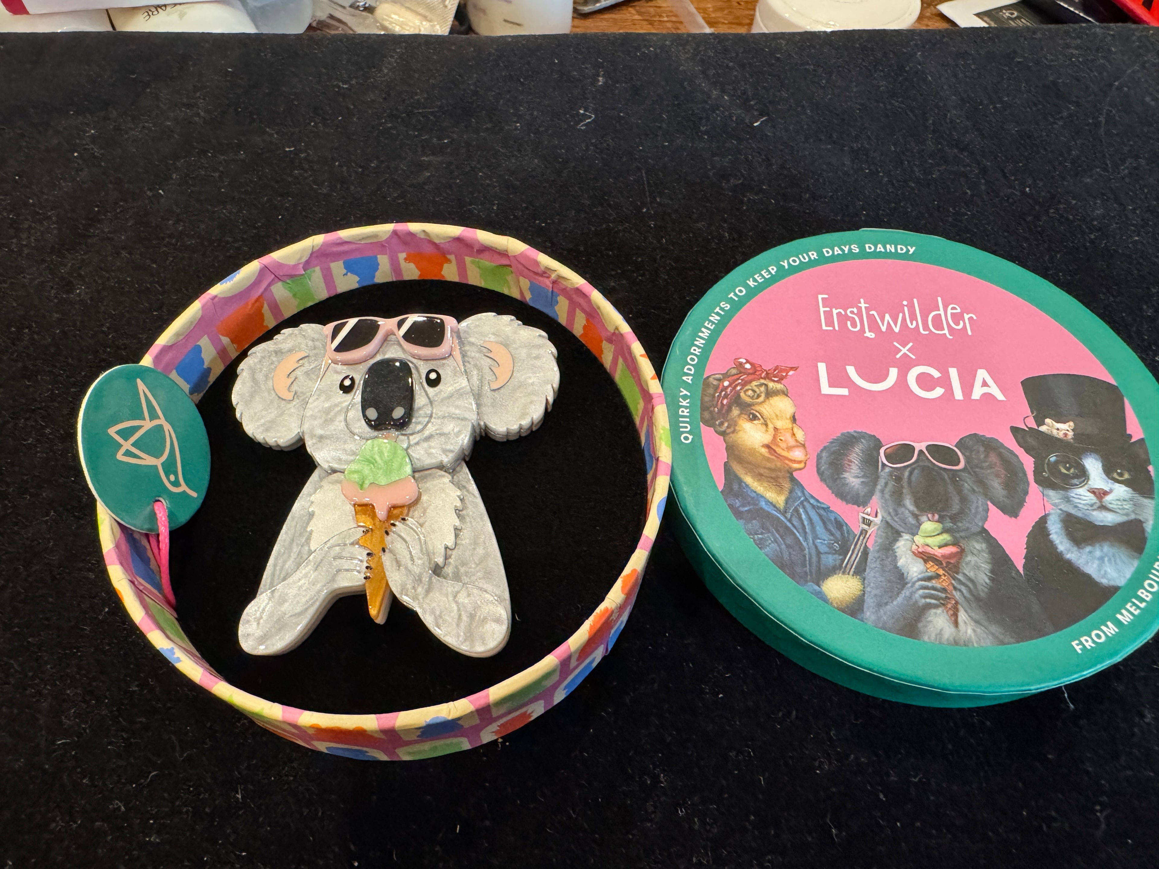ERSTWILDER LUCIA - THE SWEETEST KOALA- Resin Brooch