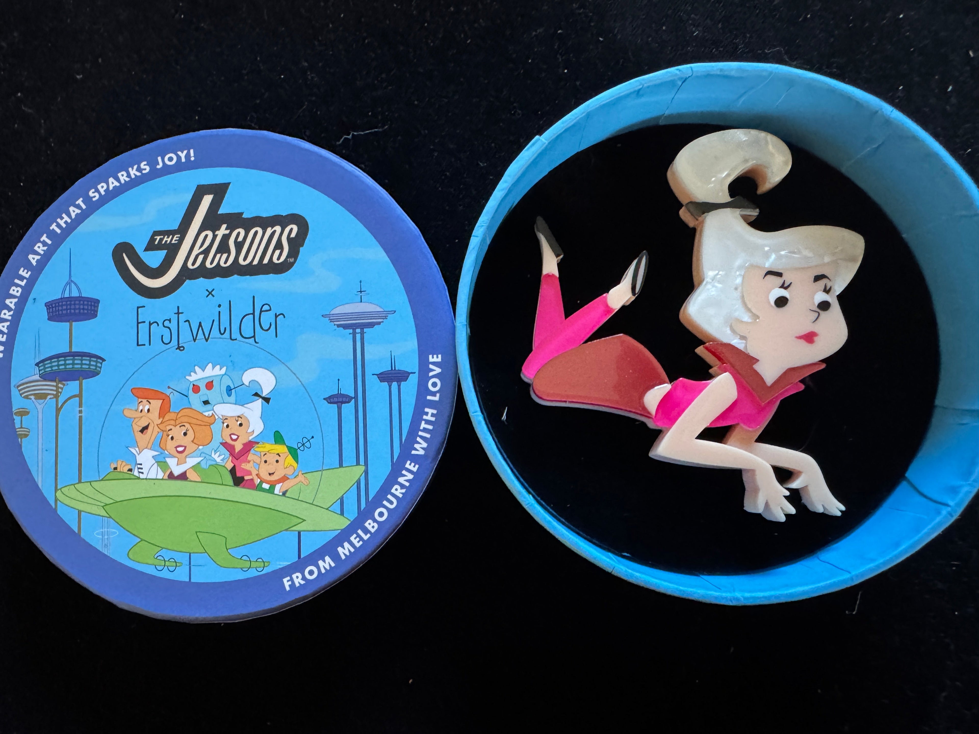 ERSTWILDER THE JETSONS - JUDY JETSON -HANNA BARBERA RESIN BROOCH