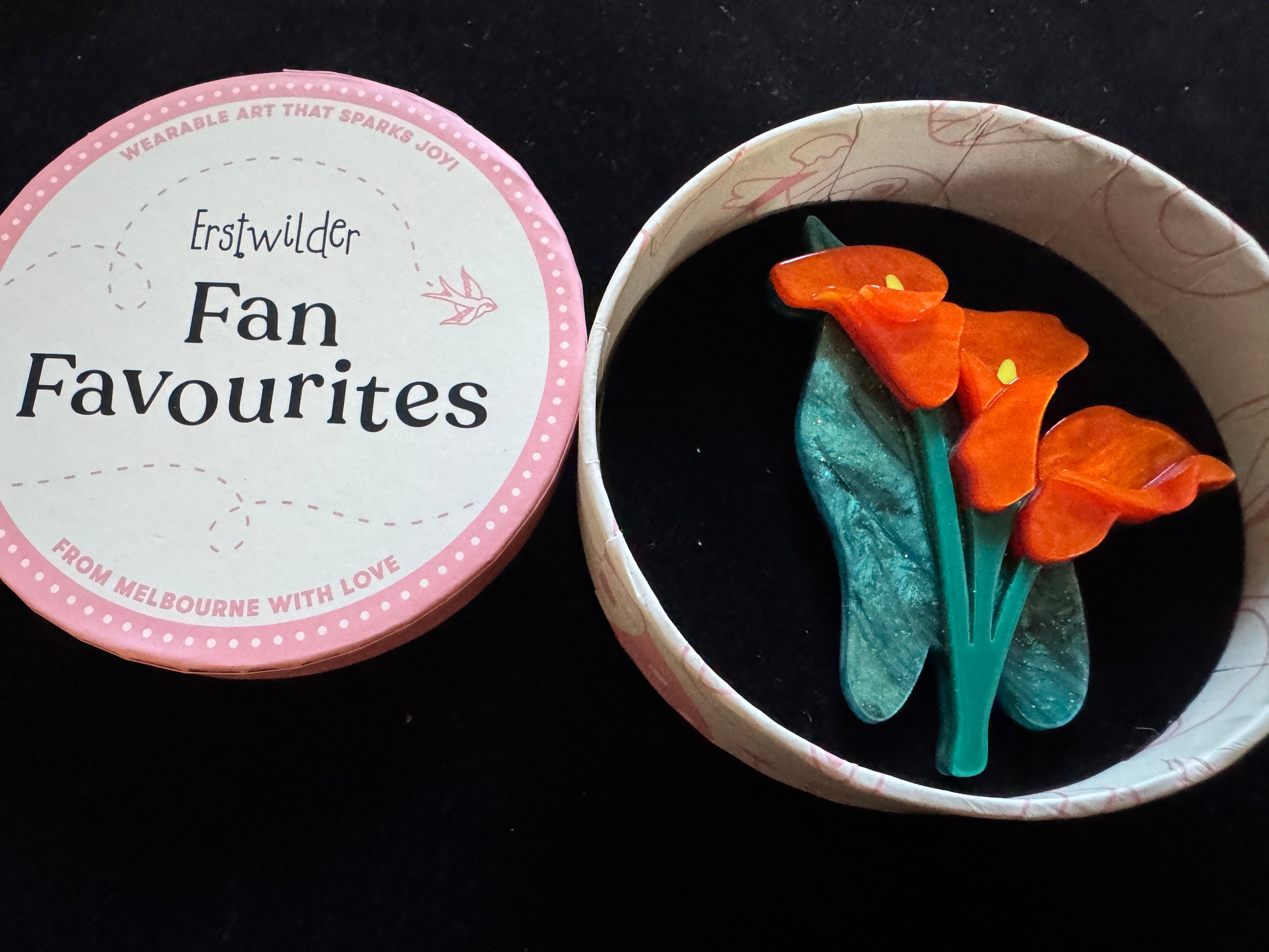ERSTWILDER FAN FAVOURITES 2026 - BEAUTY BLOOMS - RESIN BROOCH