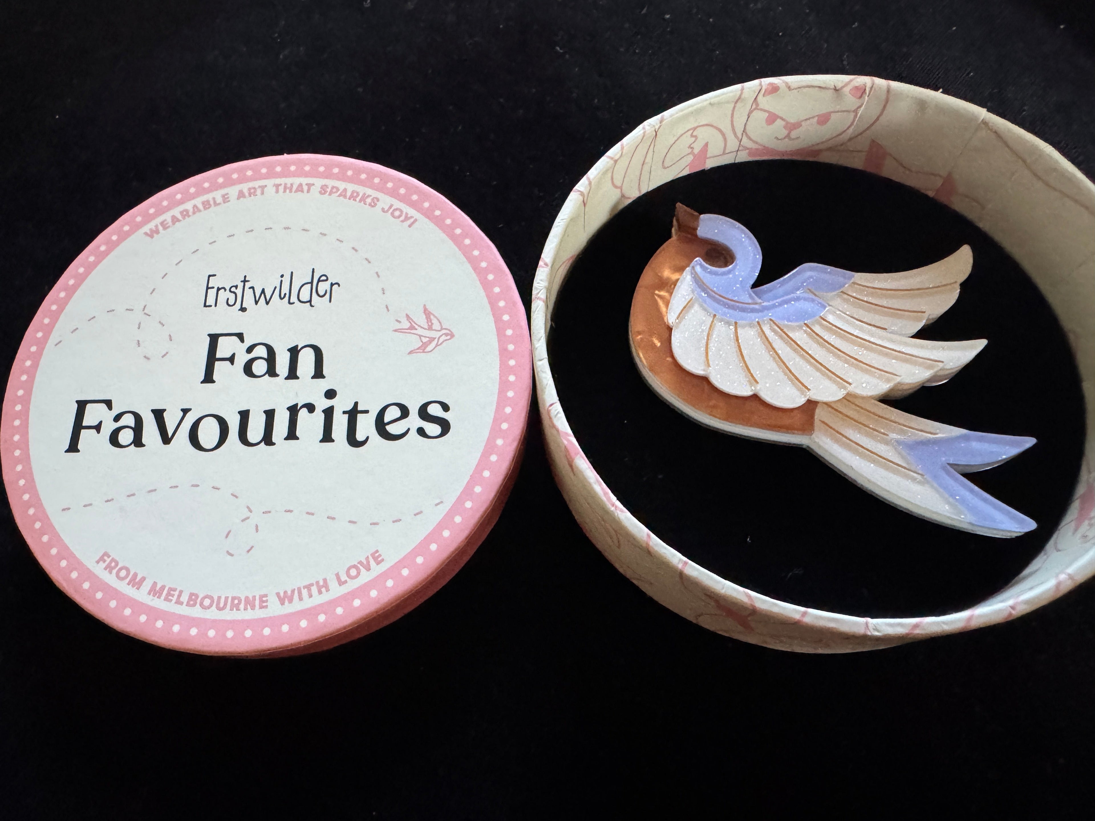 ERSTWILDER FAN FAVOURITES 2026 -FANCY JO SPARROW - RESIN BROOCH