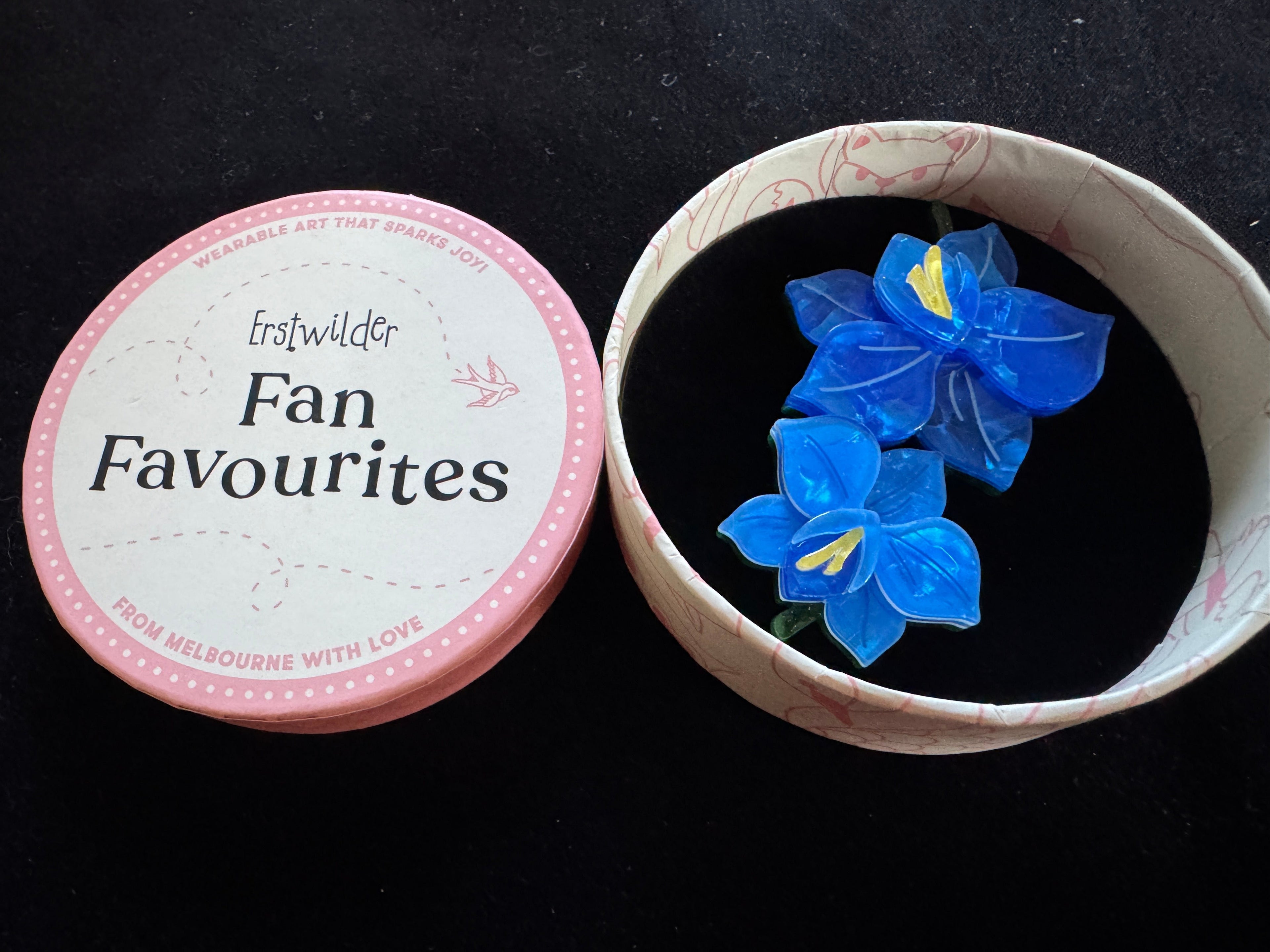 ERSTWILDER FAN FAVOURITES 2026 - OPULENT ORCHIDACEAE - RESIN BROOCH