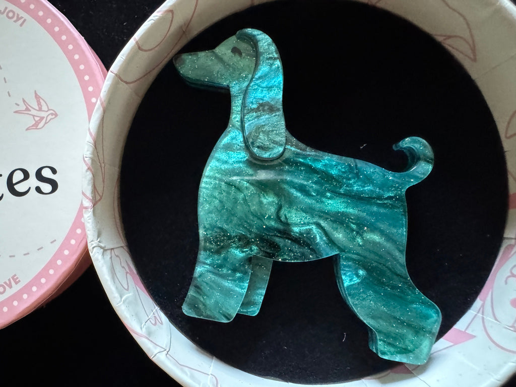ERSTWILDER FAN FAVOURITES 2026 - AINSLEE THE AFGHAN HOUND - RESIN BROOCH